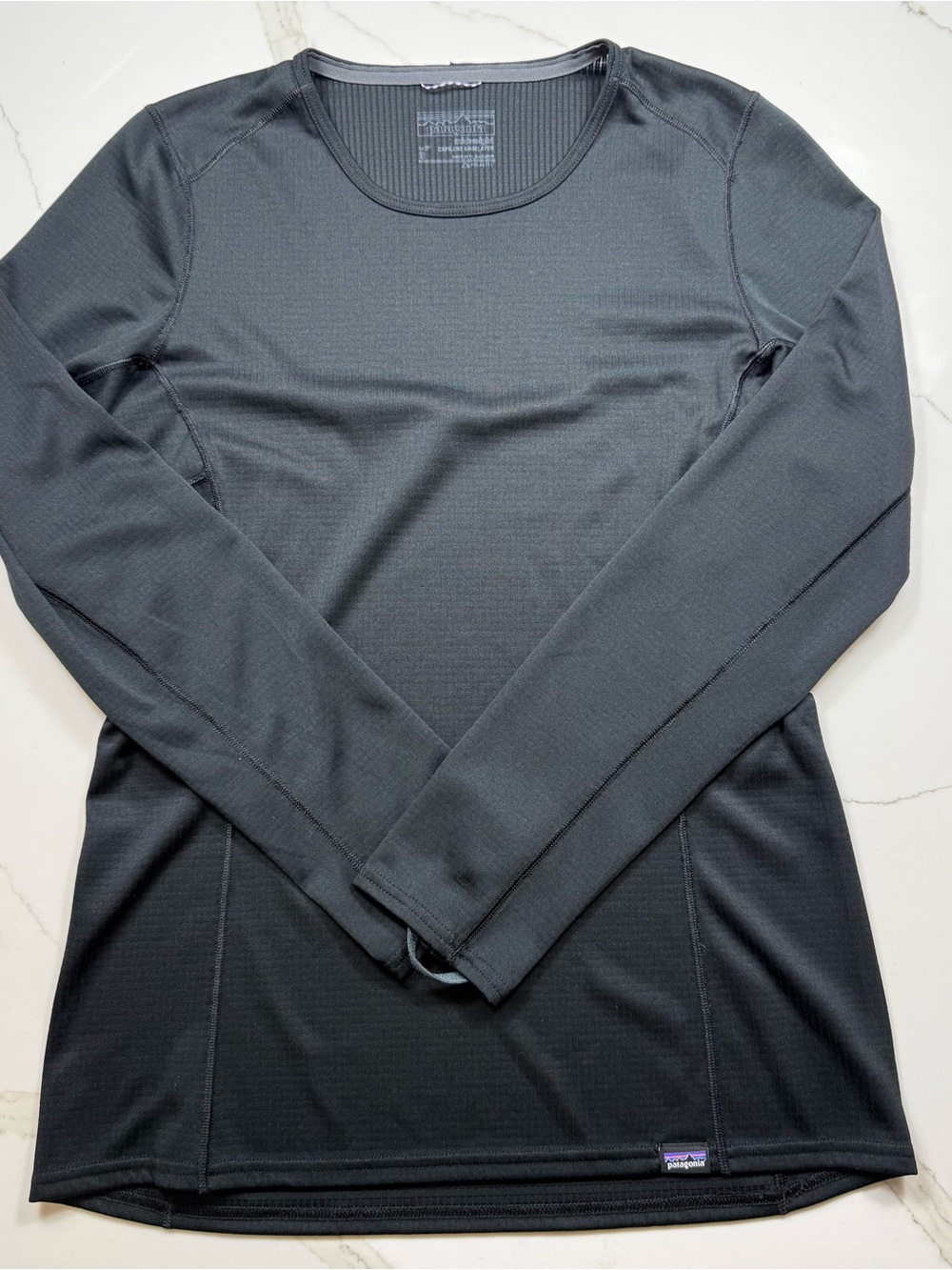Patagonia Women’s  Long-Sleeve Mid Weight Base Layer Shirt - Black